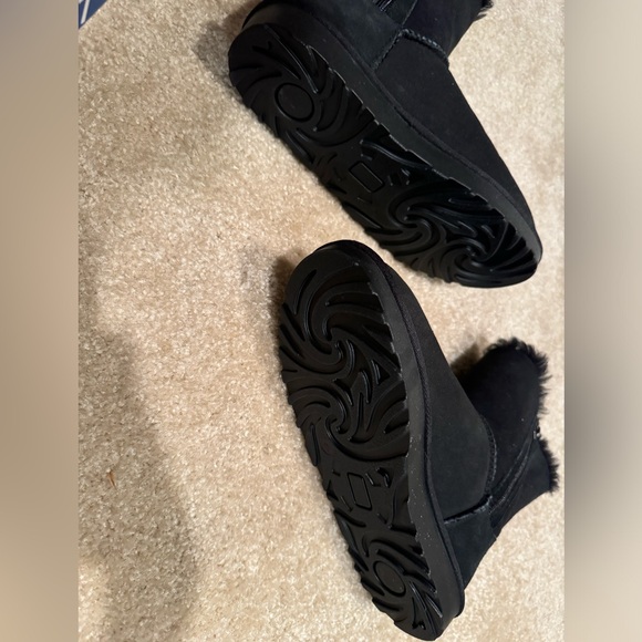 Costco Kirkland Shearling Sheepskin Boots Side Zip 7 Ugg Short - Picture 8 of 9